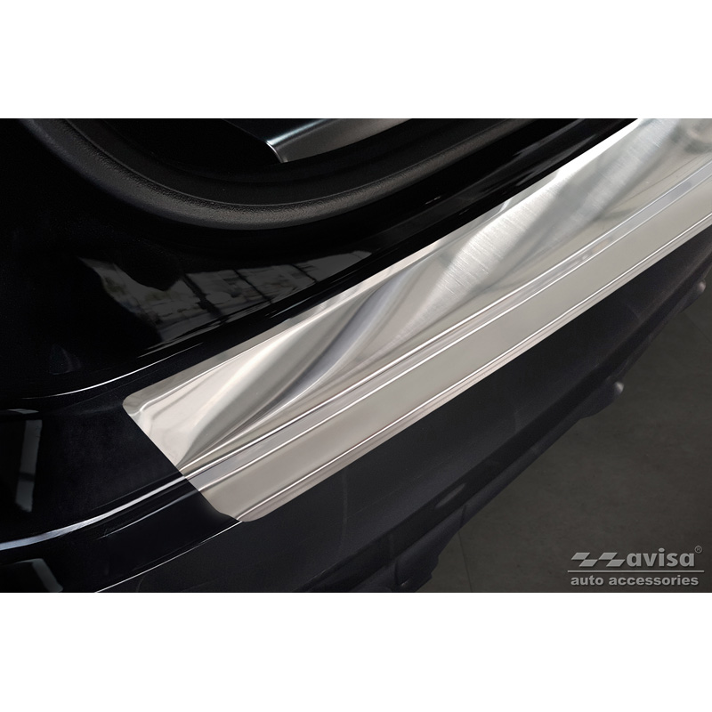 Protection de seuil arrière inox sur mesure pour Porsche Cayenne III 2017-