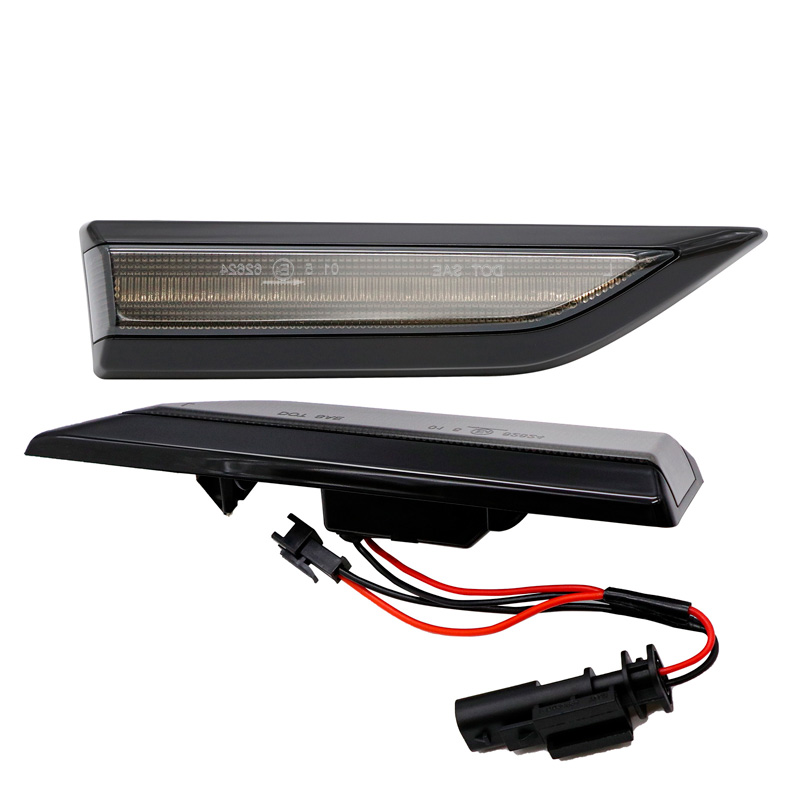 Set de Clignotants Latéraux LED sur mesure pour Volkswagen Caddy IV 2015-2020 - Fumée - incl. Feux Dynamiques
