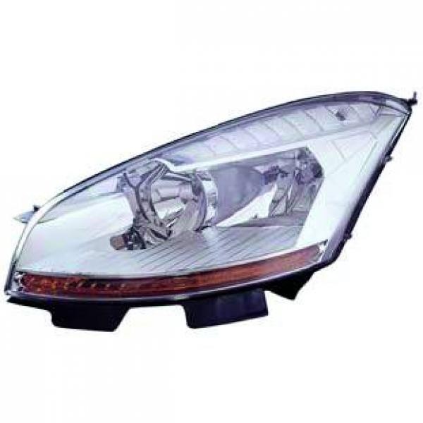 Koplamp links C4 PICAS. 06-11/10 HELLA H7+H1