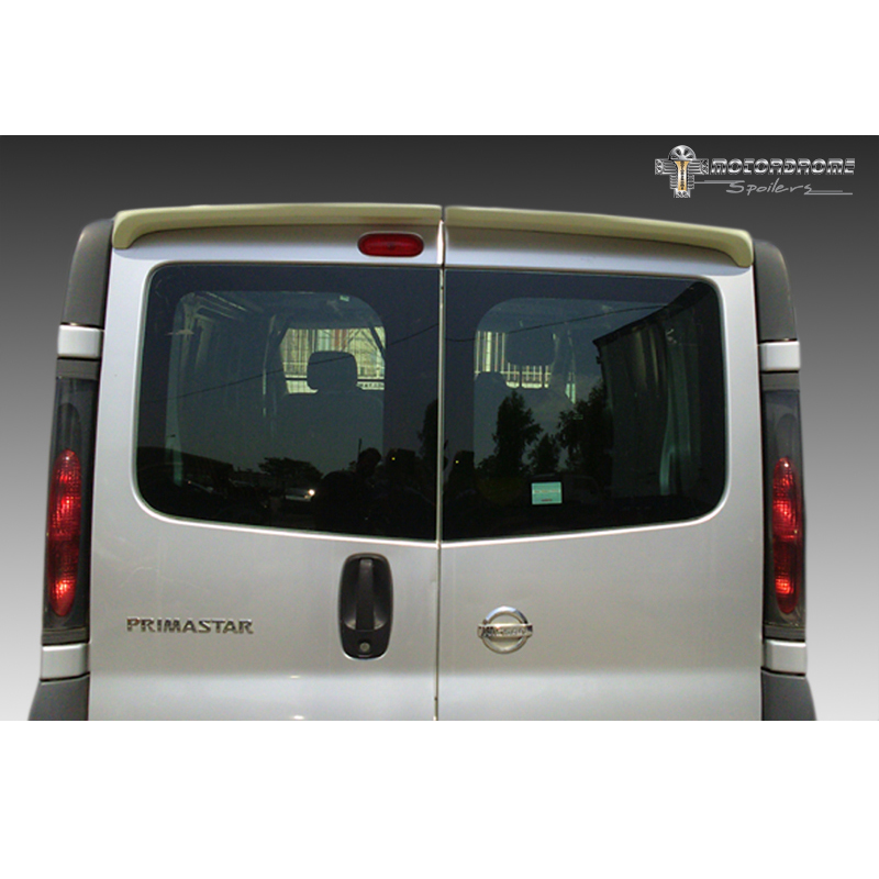 Becquet de toit sur mesure pour Nissan Primastar/NV300 & Opel Vivaro & Renault Trafic & Fiat Talento (Modèles avec portes arrières) (PU)
