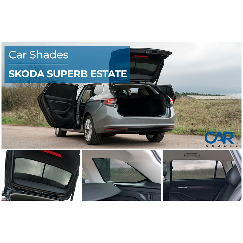 Set de Car Shades sur mesure pour Skoda SuperB IV Kombi 2024- (6-pièces)