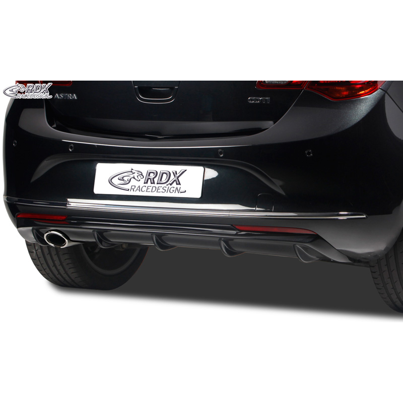 Jupe arrière 'Diffuseur' sur mesure pour Opel Astra J 5-portes 2009-2015 excl. Sportstourer (PUR)