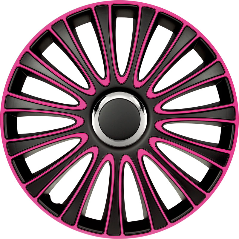 Jeu d'enjoliveurs LeMans 13-inch noir/rose