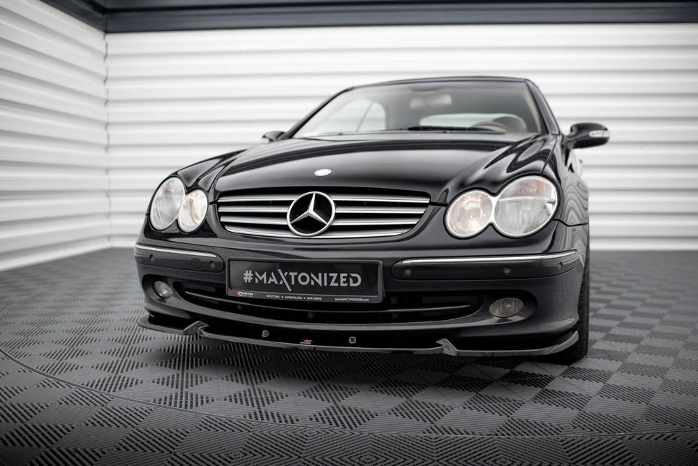 Voorspoiler Mercedes-Benz CLK W209 2002 - 2005 Maxton Glans Zwart