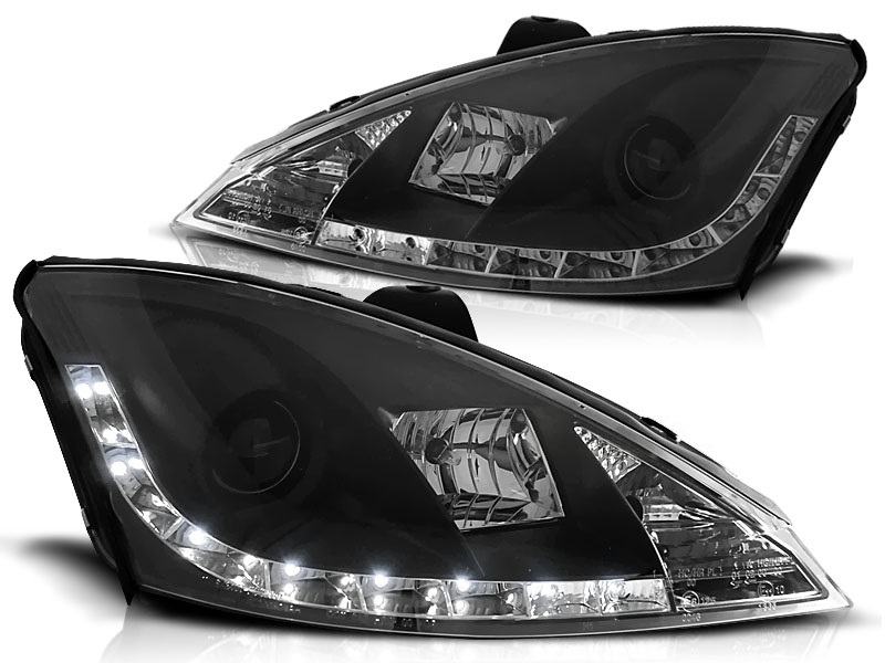 Headlights Ford Focus 98-01 Devil Eyes Dlite LED Black