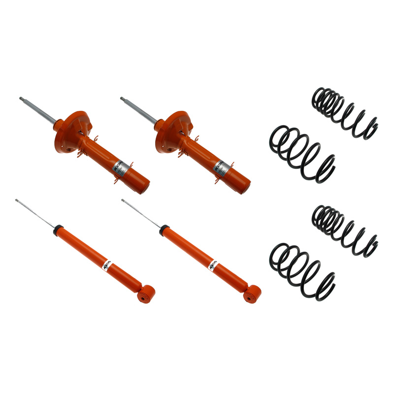 KONI STR.T Kit sur mesure pour Audi A3 (8L) / Seat Leon (1M) 1.8T/2.8/1.9TDI / Volkswagen Bora/Golf IV 1999-2005 - 25/25mm - Seulement 4WD (1120-4382)