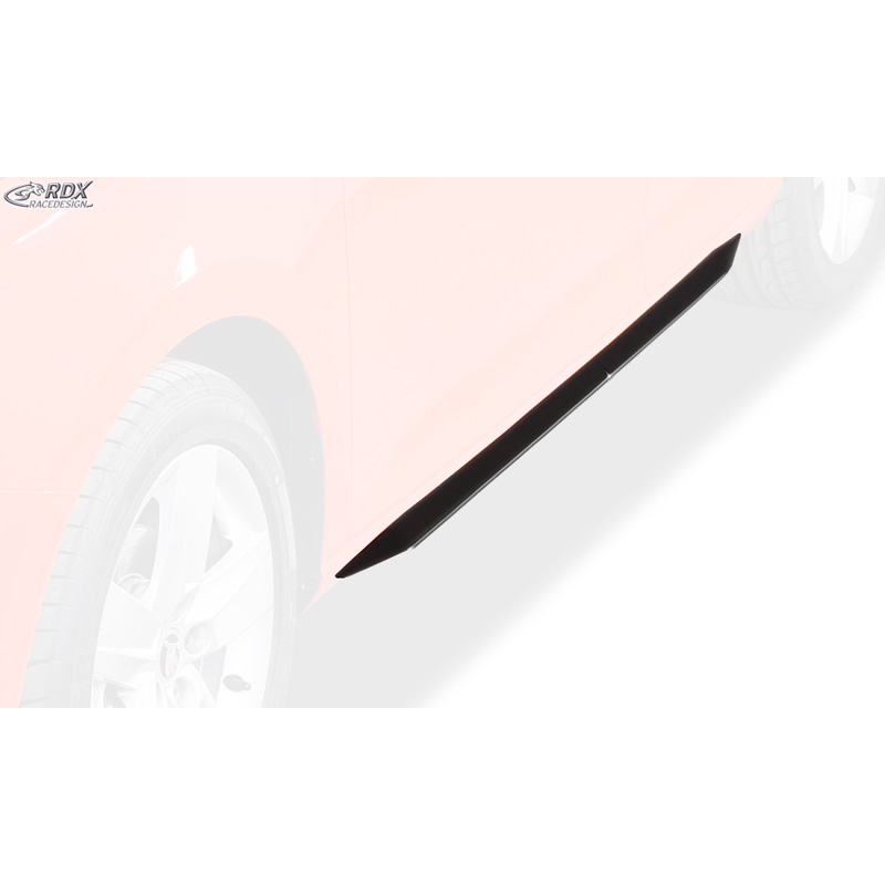 Jupes latérales 'Slim' sur mesure pour Skoda Fabia III HB/Kombi (NJ) 2014- (ABS noir luisant)