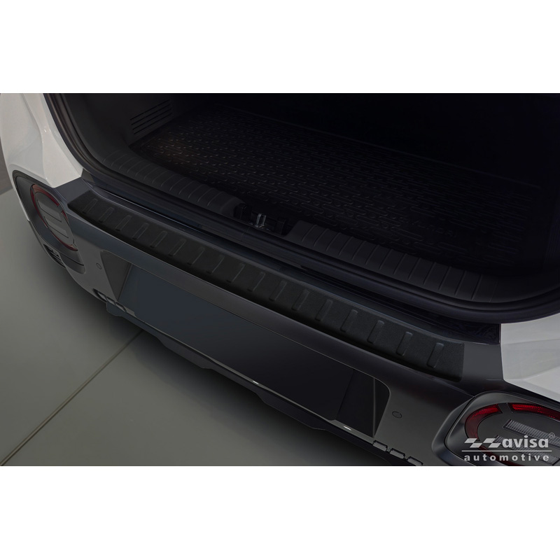 Avisa Protection de Seuil de Coffre Acier Inox sur mesure pour Hyundai Inster 2024- - Noir Mat