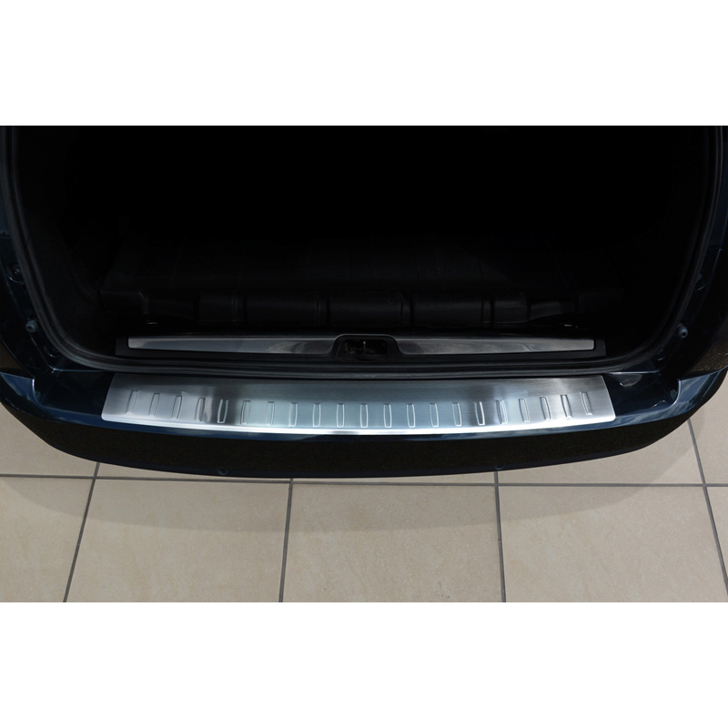 Protection de seuil arrière inox sur mesure pour Citroën C5 Tourer 2008- 'Ribs'