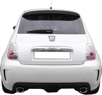 Silencieux double Fiat 500 Abarth 1.4 T-Jet (135-160pk) 08-