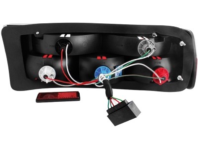 Feux arriere BMW E30 83-87 claire rouges/blanc