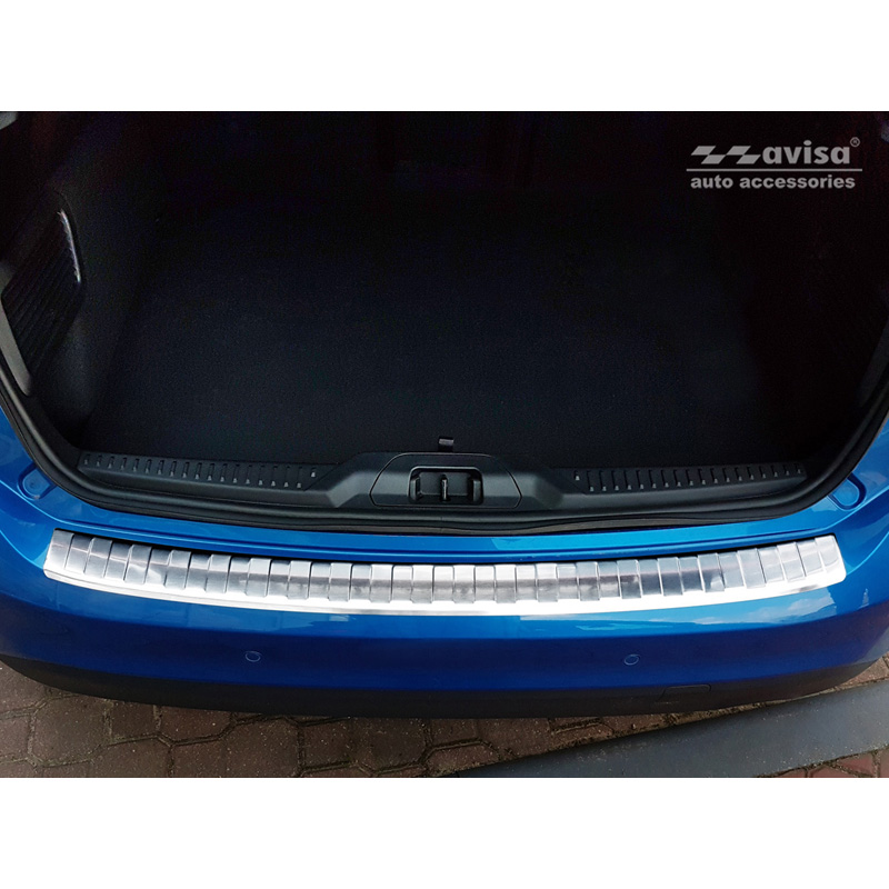 Protection de seuil arrière inox sur mesure pour Ford Focus IV HB 5-portes (incl. ST-Line) 2018-2021 & Facelift 2021- 'Ribs'