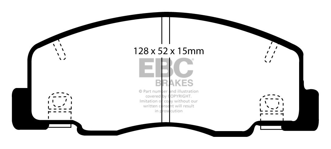 EBC Brakes ALVIS TD21 3.0 62-63 Remblokken voorzijde