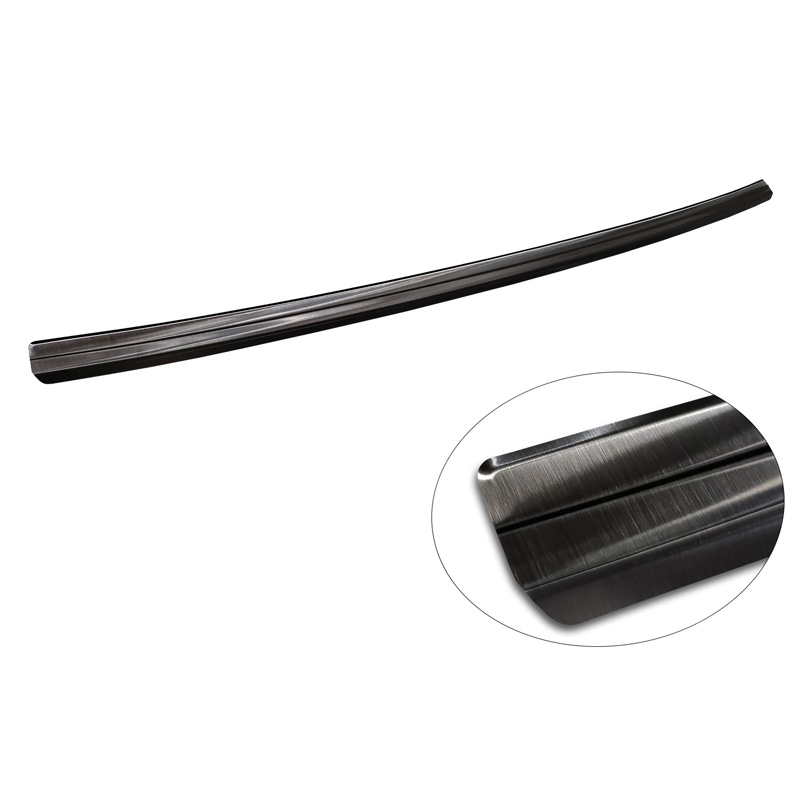 Protection de seuil arrière inox noir sur mesure pour Hyundai Kona II (SX2) excl. N-Line 2023-