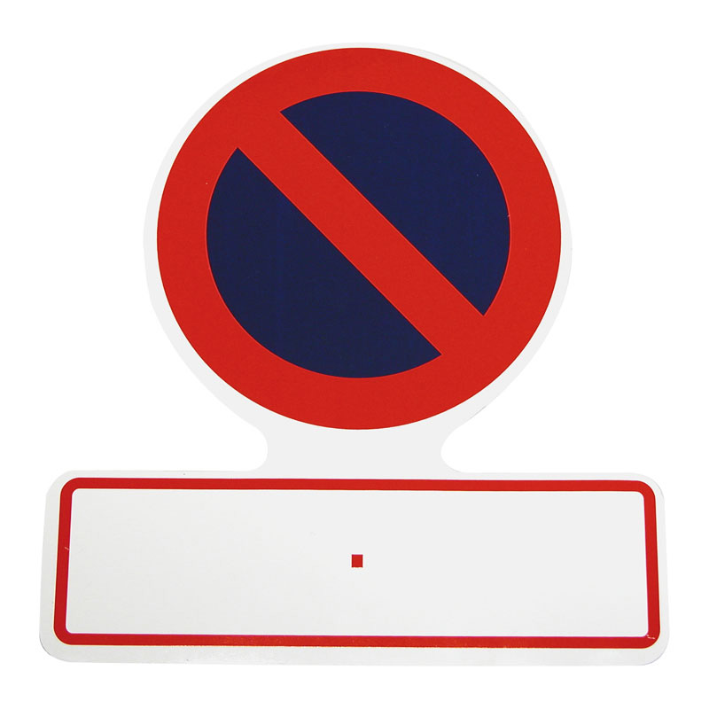 Carpoint Autocollant Stationnement Interdit avec Plaque d'Immatriculation