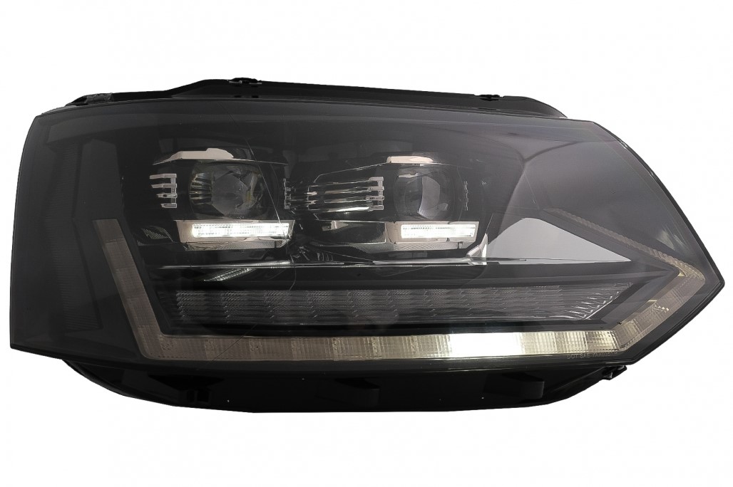 Headlights fits VW T5 09-.. Devil Eyes Dlite LED black
