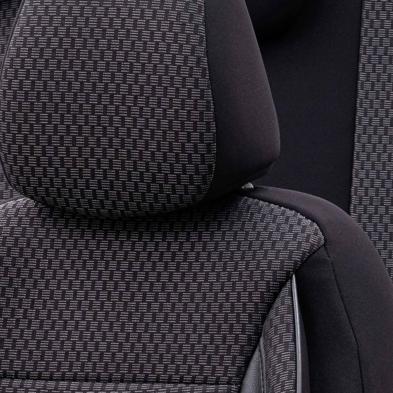 Housse de sièges universel en textile 'SelectedFit Sports' Noir - 11-pièces - adapté aux Side-Airbags