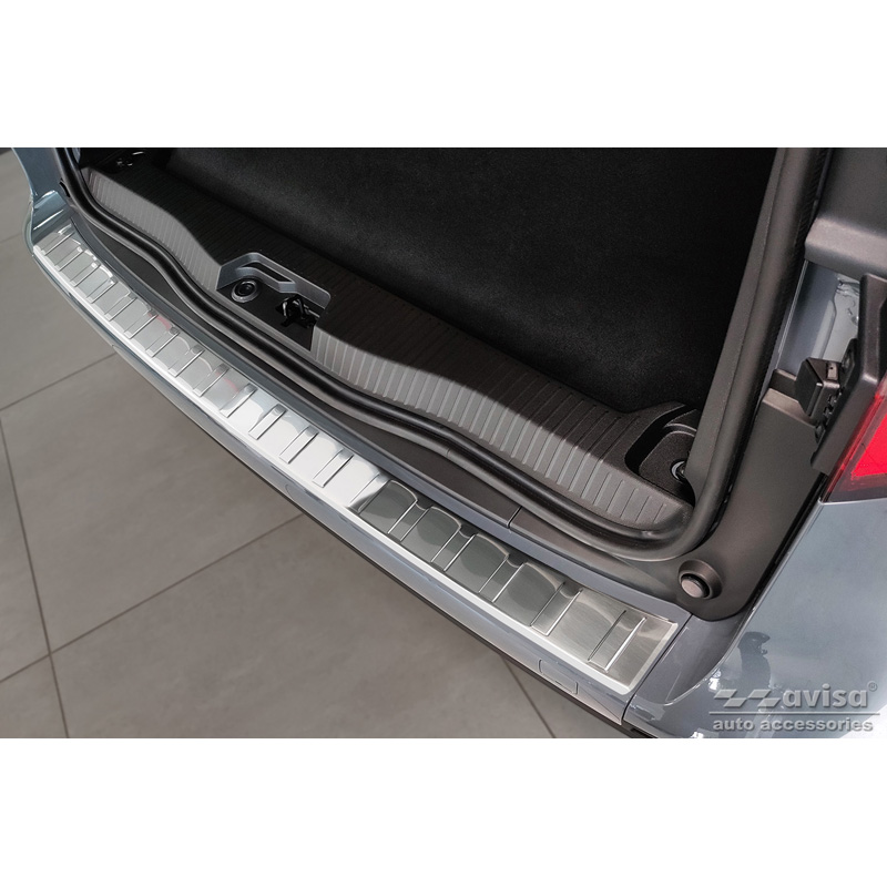 Protection de seuil arrière inox sur mesure pour Mercedes Citan (W420) Box/Tourer 2021- 'Ribs'