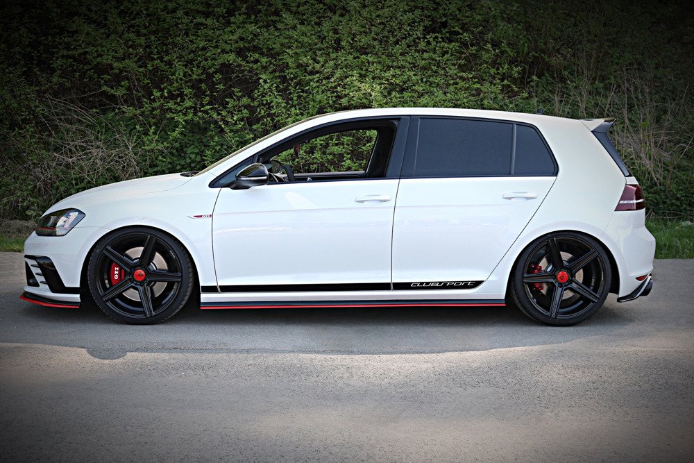 Zijskirts VW Golf 7 GTI Clubsport Glans Zwart