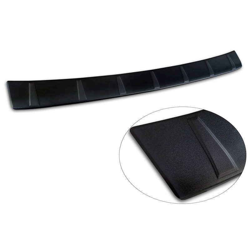 Avisa Protection de seuil arrière inox noir mat sur mesure Subaru Crosstrek III 2023- 'Ribs'