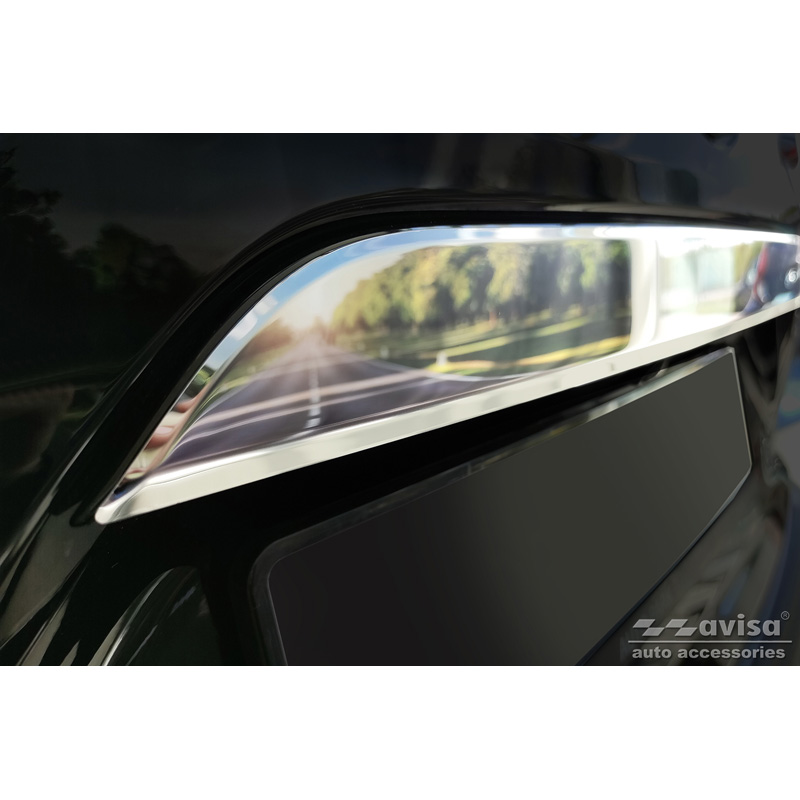 Revêtement d'habillage du hayon du coffre inox Chrome sur mesure pour Toyoto Corolla Cross (XG1TJ) 2022-