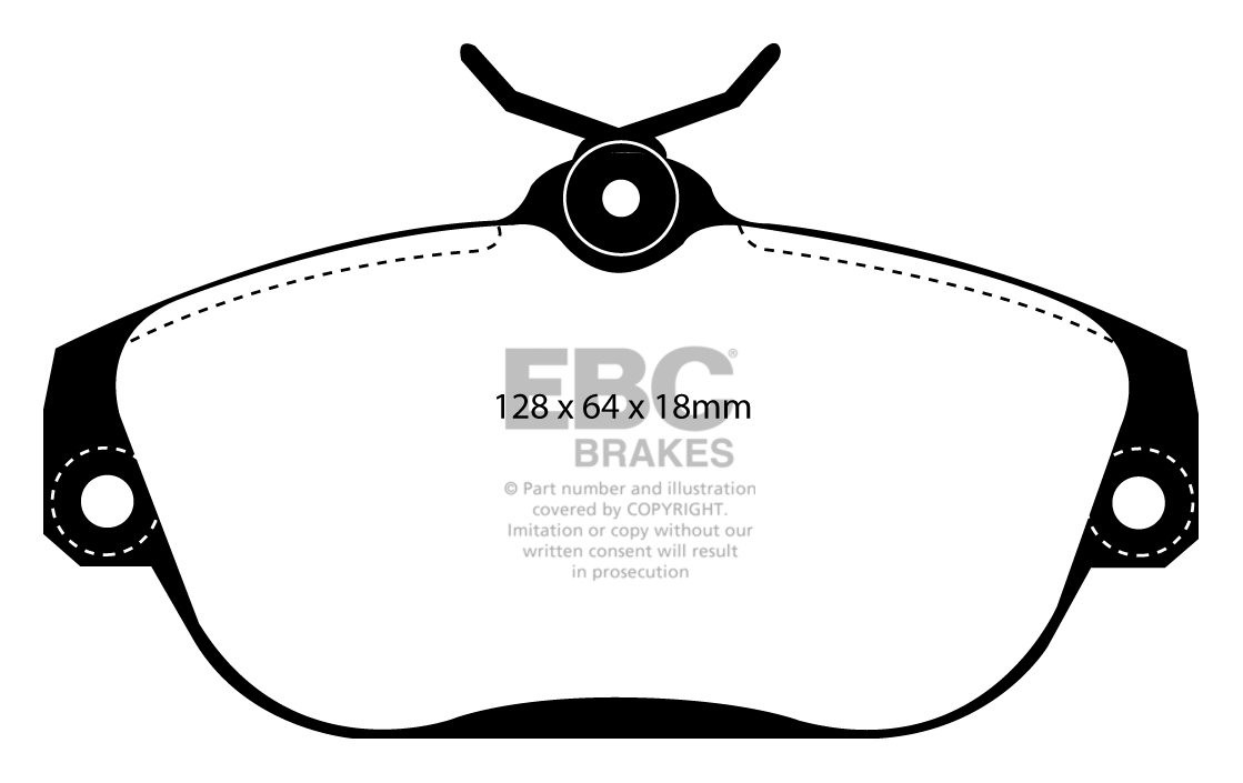 EBC Brakes VOLVO S90 2.9 97-98 Remblokken voorzijde greenstuff