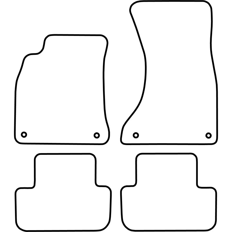 Set de tapis de sol en velours sur mesure pour Tesla Model S 2012-2016