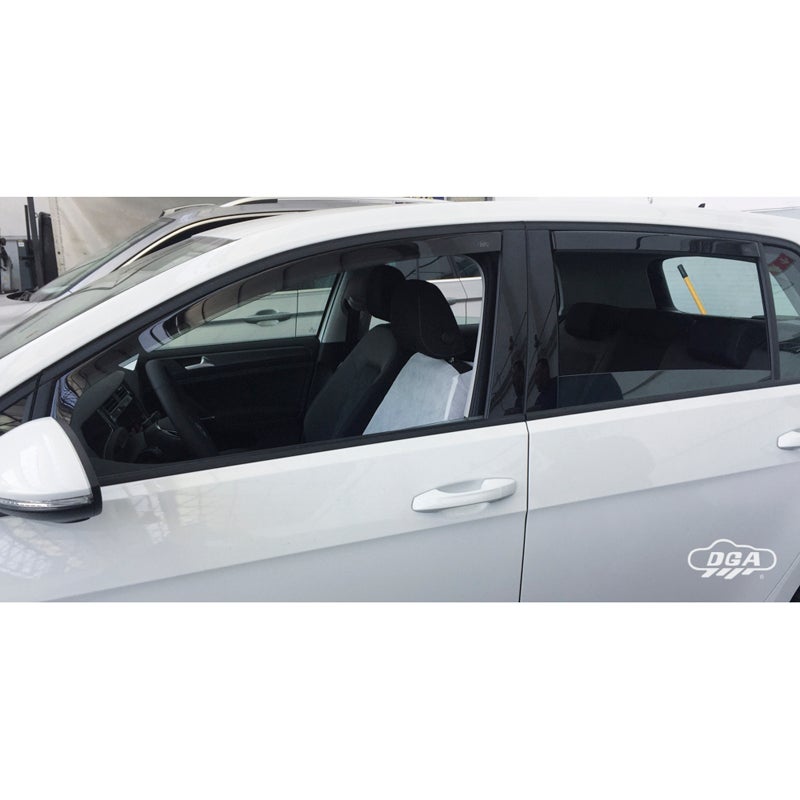 DGA Jeu de Déflecteurs d'Air sur mesure pour Volkswagen Golf VII HB 5-portes 2012-2019 (4-pièces)
