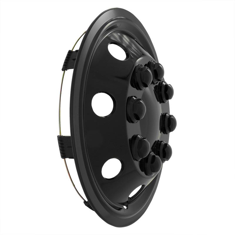 Jeu d'enjoliveurs Utah 16-inch noir-brilliant (sphère)