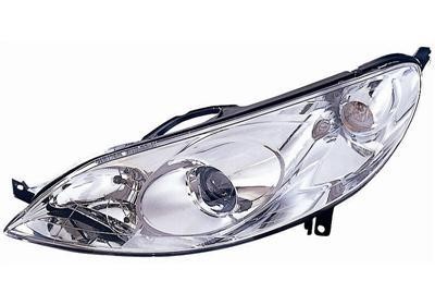 koplamp, Carello, H7+H1, elektr verstelb, incl motor, links Peug