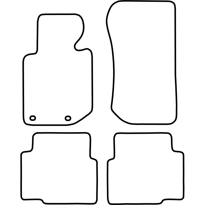 Set de tapis de sol en velours sur mesure pour BMW Série 3 (E36) cabrio 1993-2000