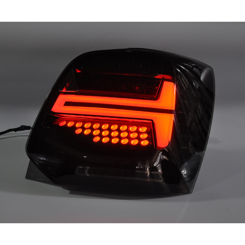 Set de Feux Arrière LED sur mesure pour Volkswagen Polo 6R/6C 2009-2017 - Noir - incl. Feux Dynamiques