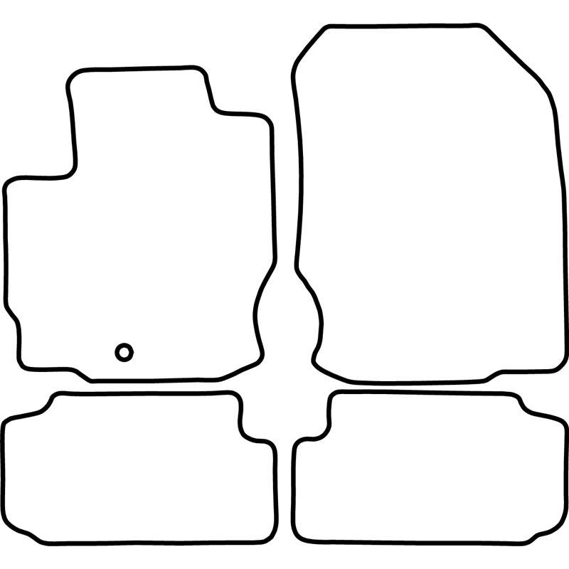 Set de tapis de sol sur mesure pour Mitsubishi Colt cabrio 2006-2009