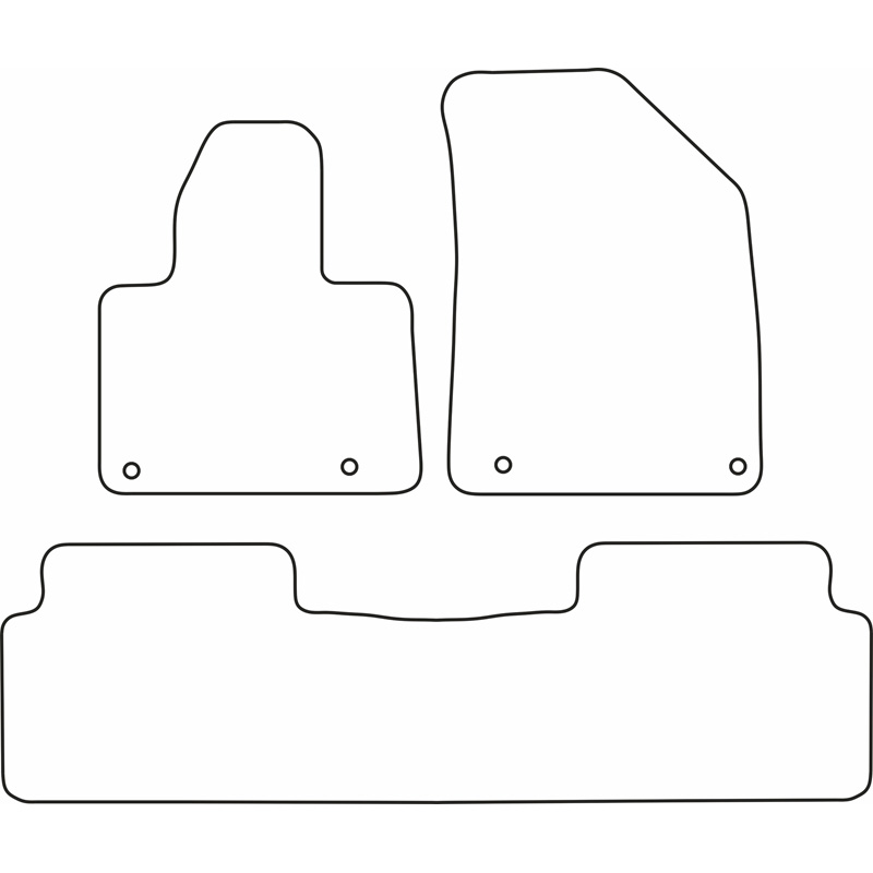 Set de tapis de sol sur mesure pour Citroen C5 2008- (3 pièces)