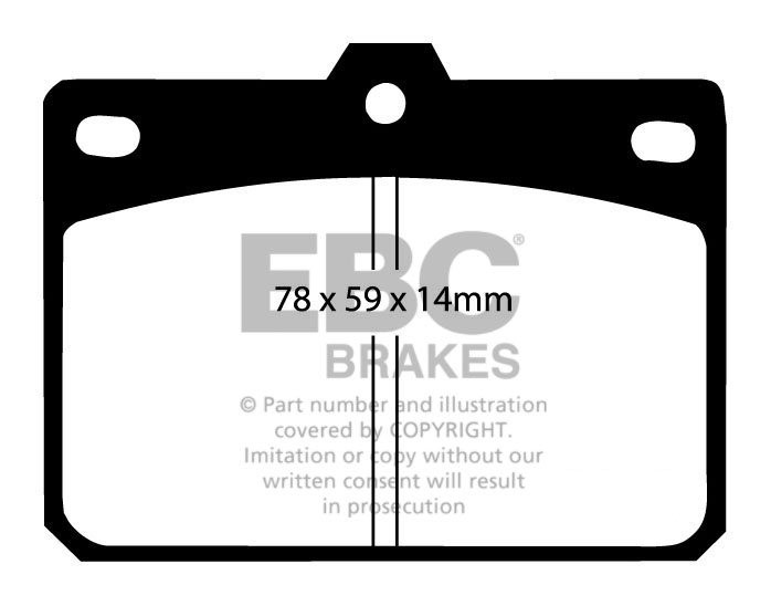 EBC Brakes ROVER City Rover 1.4 2003-2005 Remblokken voorzijde