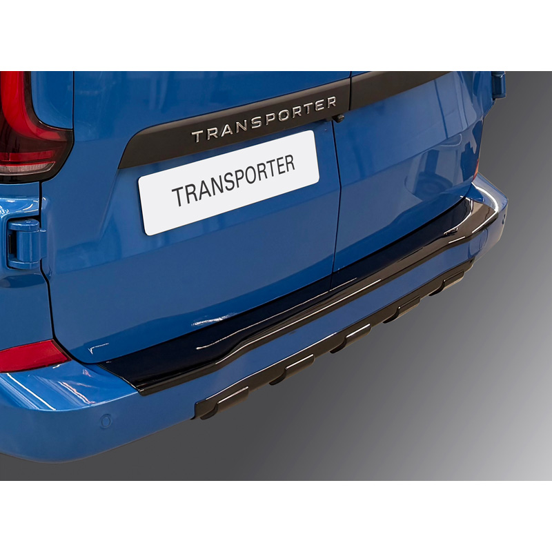 RGM Jupe arrière 'Skid-Plate' sur mesure pour Ford Transit Custom / Tourneo Custom (V710) 2023- & Volkswagen Transporter T7 2024- (ABS Noir brillant)