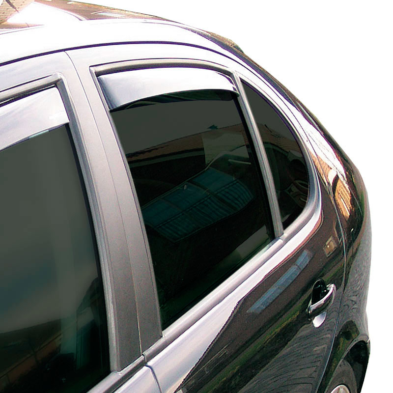 Déflecteurs latéraux Master Noir (arrière) sur mesure pour Alfa Romeo Sportwagon 159 2005-2011