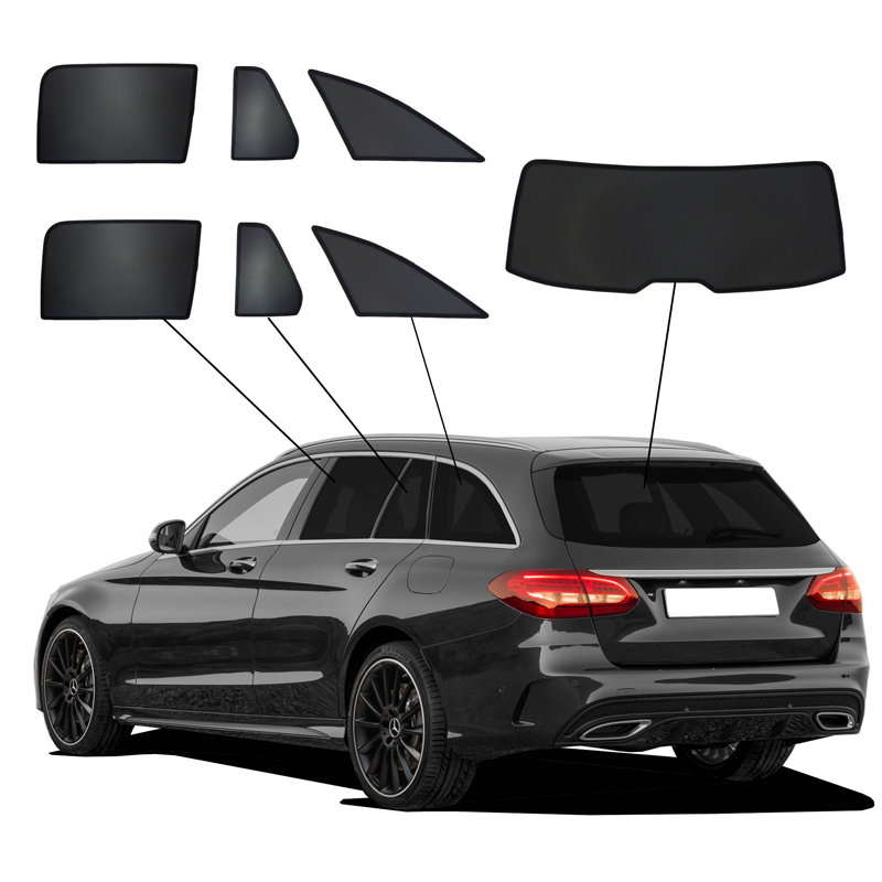 SunClip Protection visuelle & solaire sur mesure pour Mercedes Classe-C W205 Kombi 2014-2021
