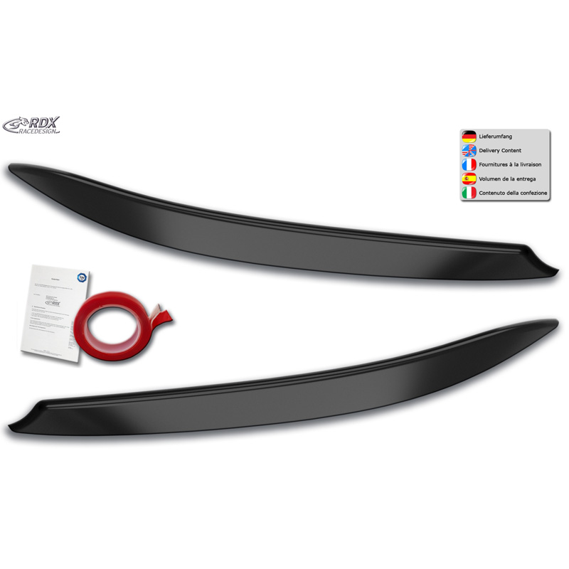 Spoilers de phares sur mesure pour Mercedes Classe A (W176) 2012-2019 (ABS)