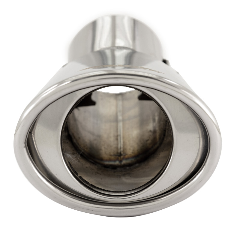 Simoni Racing Embout d'Échappement Ovale/Oblique Inox - 87x66xL150 - Montage ->48mm