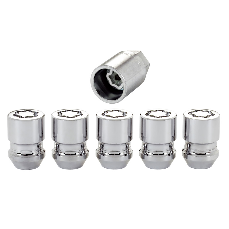 McGard Écrous antivol 5-pièces M12x1.50 - Conique - Longueur 32.5mm (Ouverture de clé 21mm)