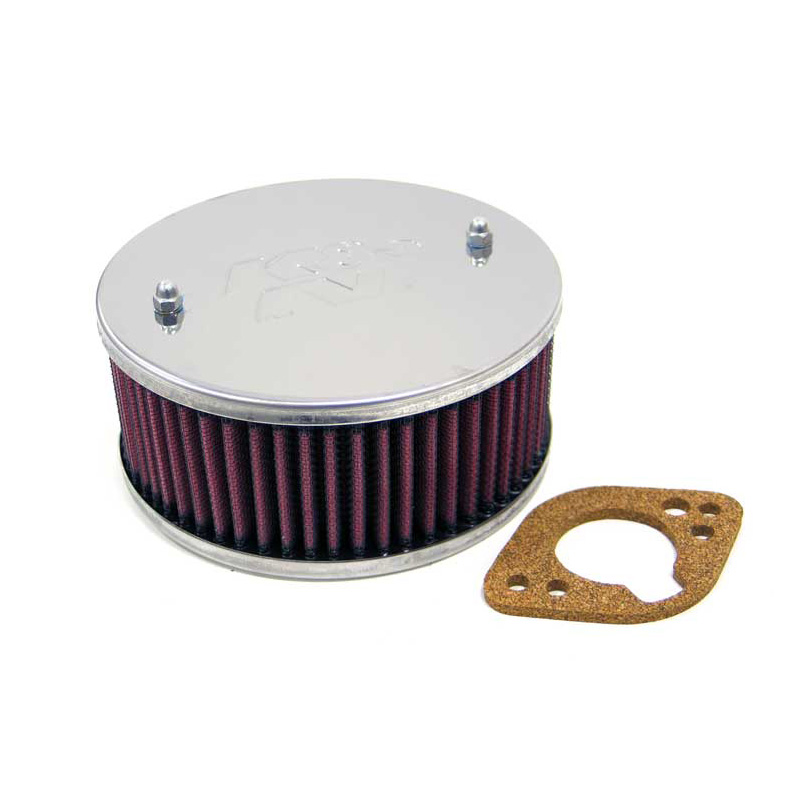 K&N Filtre à Air rond sur mesure pour carburateur Stromberg 150 CD, trou central, Hauteur d'assemblage 65mm (56-9154)
