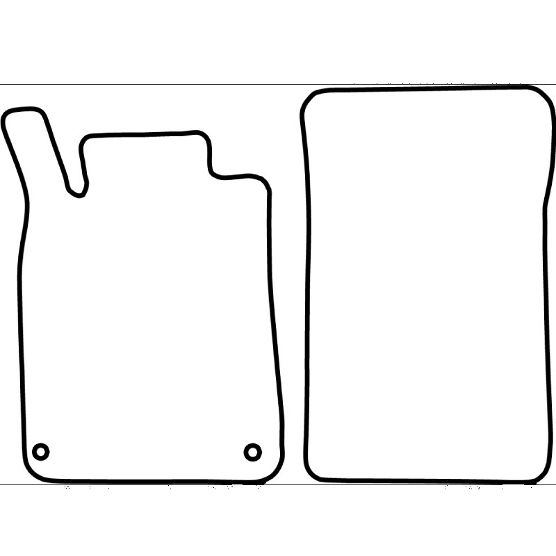 Set de tapis de sol en velours sur mesure pour Chrysler Crossfire 2002-