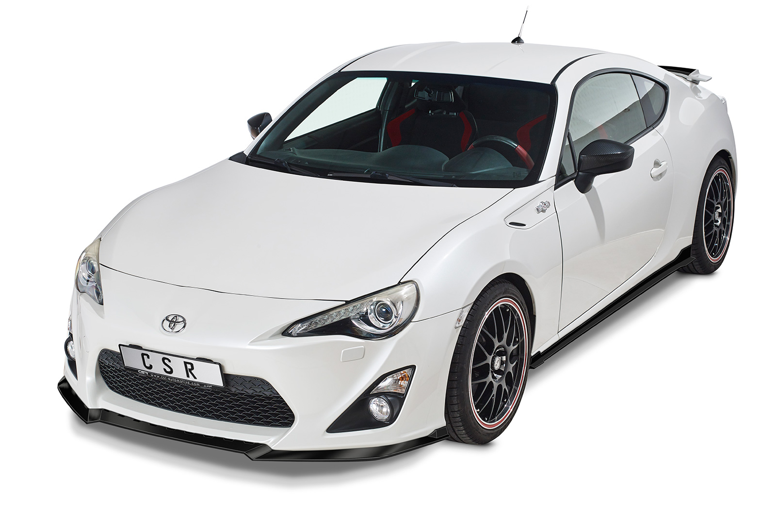 Voorspoiler Toyota GT86 (ZN6) CSR glans Zwart