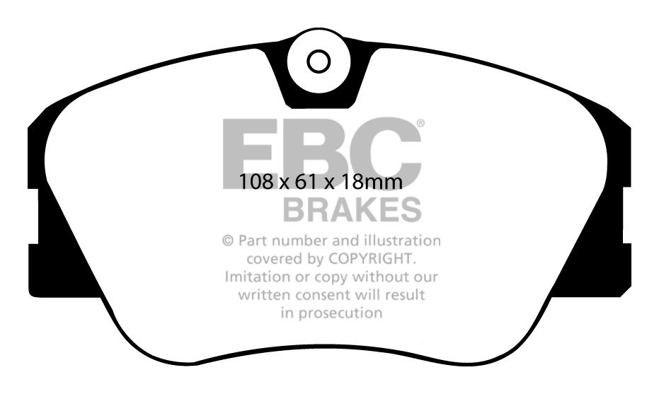 EBC Brakes MERCEDES 190/190E (W201) 2.3 16v 84-88 Remblokken voo