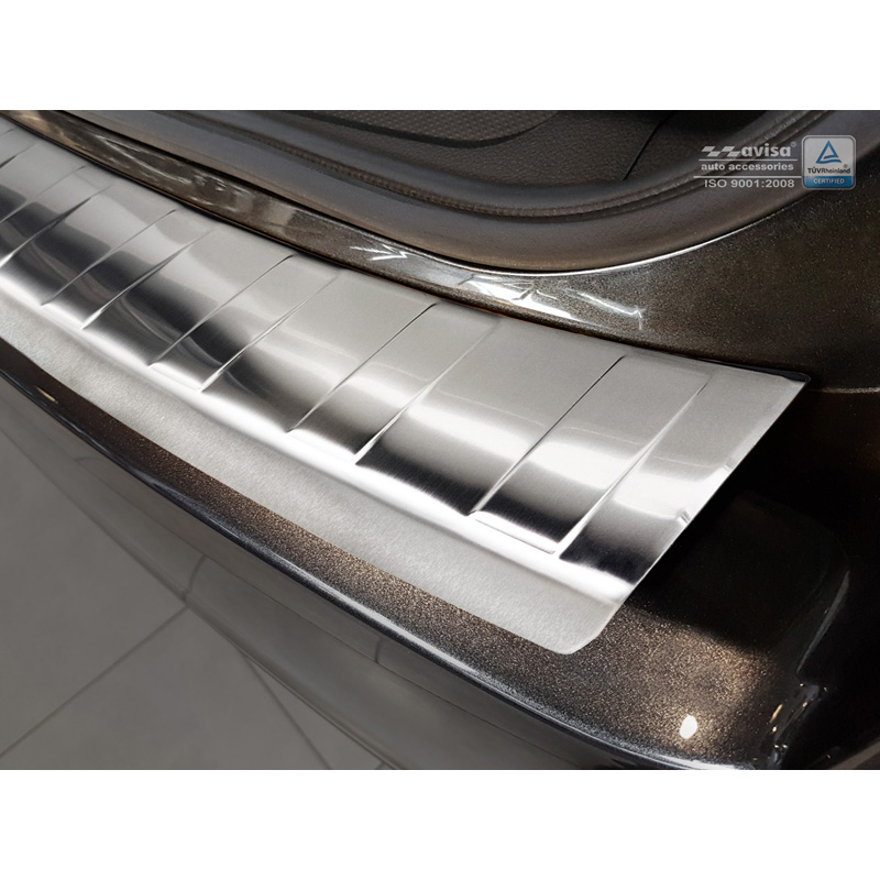 Protection de seuil arrière inox sur mesure pour Subaru Impreza V GT 5-portes 2017- 'Ribs'