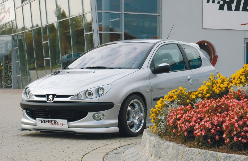 Spoilerzwaard voor spoilerlip Peugeot 206 Grote/kleine voorbumpe