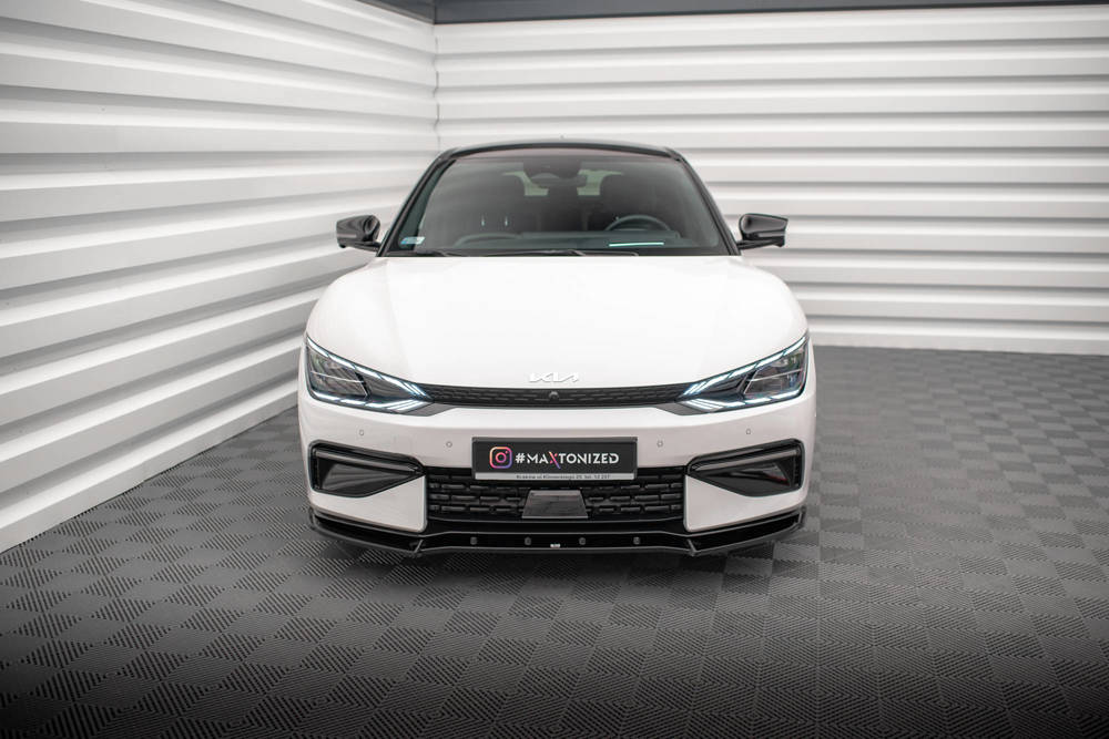 Voorspoiler V.2 Kia EV6 GT-Line Maxton Glans Zwart