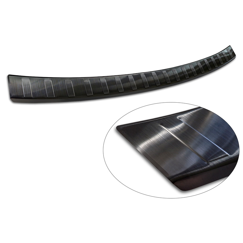 Protection de seuil arrière inox noir sur mesure pour Renault Rafale 2023- 'Ribs'