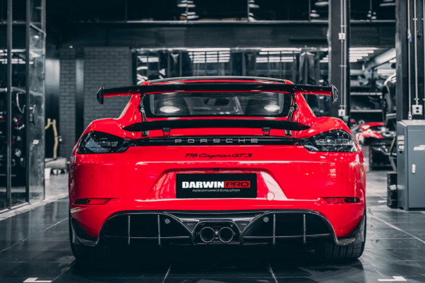 Porsche 718 Cayman/Boxster BKSS Style Carbon Fiber Diffuser 2017-2021